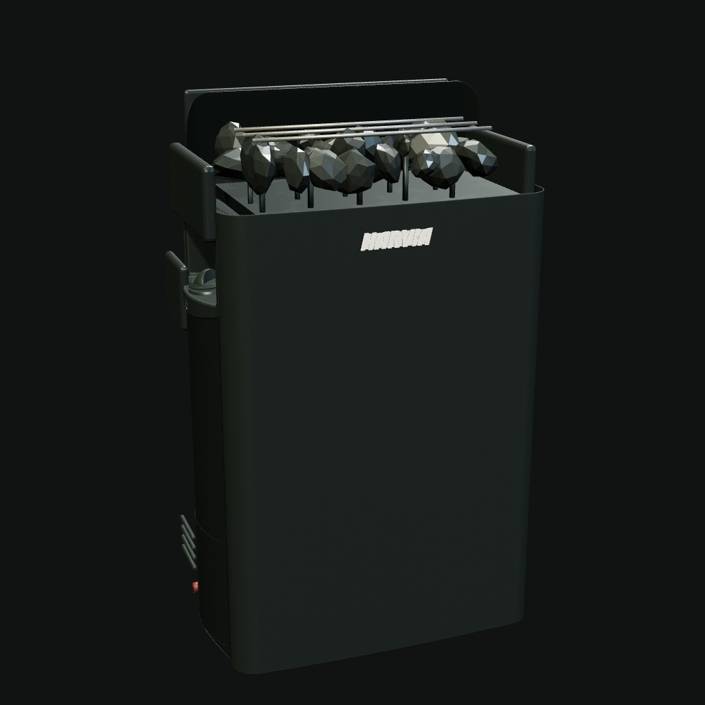 Harvia The Wall SW80 BlackSteel sauna heater