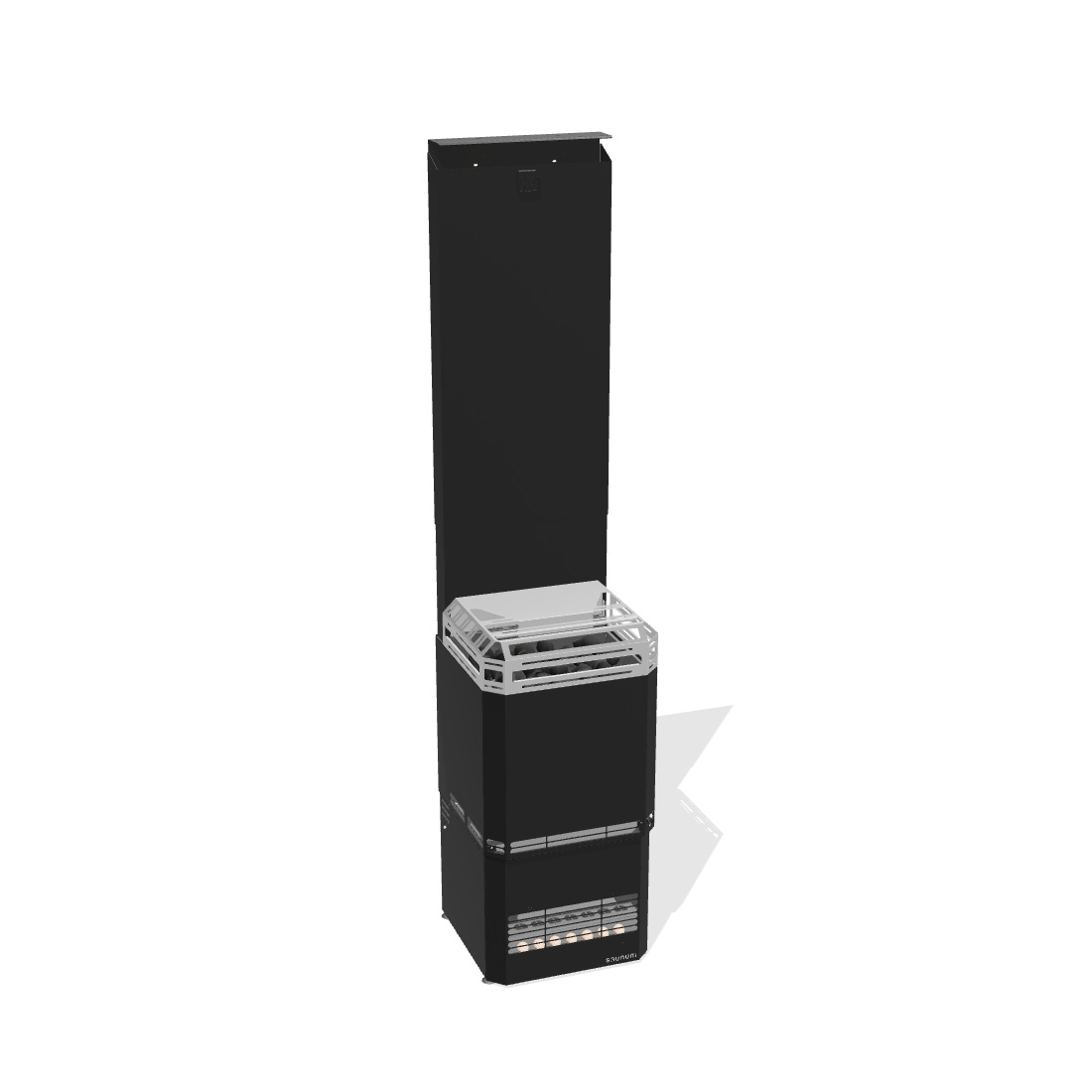 Saunum AIR L Black (Closed Basket) sauna heater